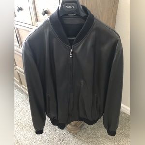 Bally Leather Bomber Jacket